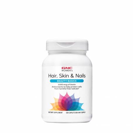 Gnc Women's Hair, Skin & Nails Formula, Formula Pentru Par, Piele Si Unghii, 120 Tb