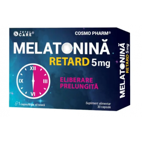 Melatonina retard 5mg, 30cps - Cosmon Pharm