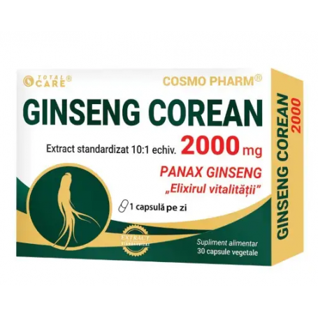 Ginseng Corean 2000mg , 30cps - Cosmo Pharm