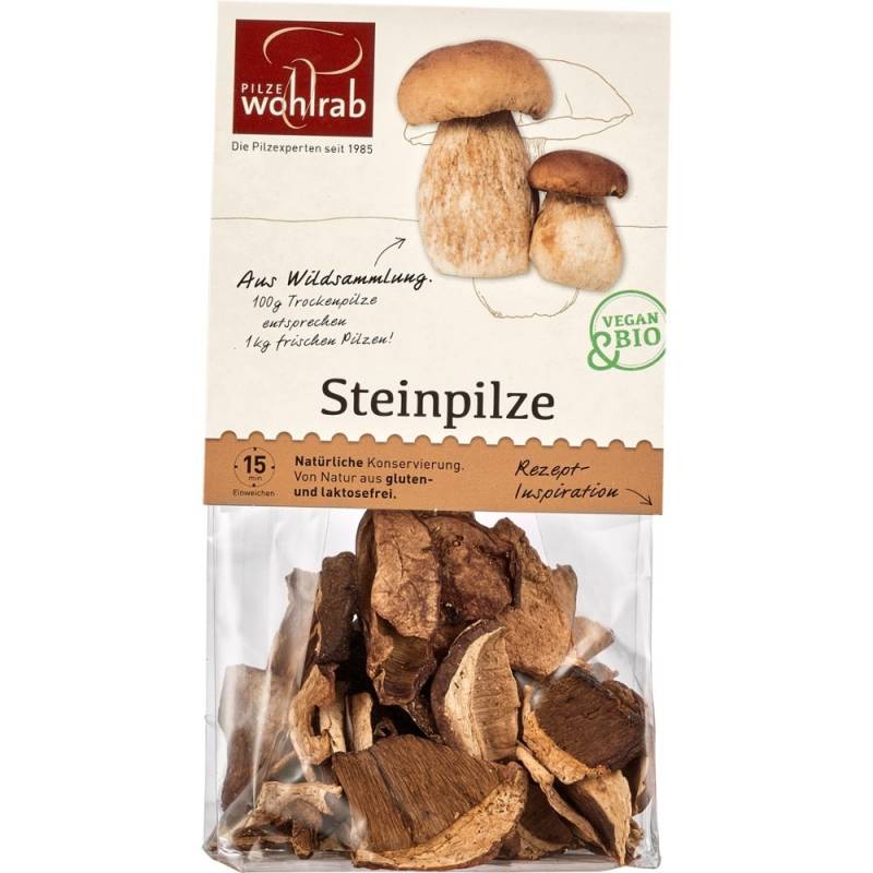 Ciuperci Hribi deshidratati, fara gluten si lactoza, eco - bio, 20