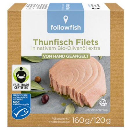 File de ton dungat in ulei de masline,Eco-Bio,160g- Followfish