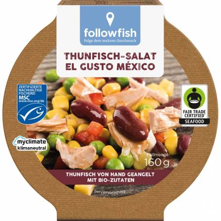 Salata cu ton el Gusto Mexico, 160 g, Followfish