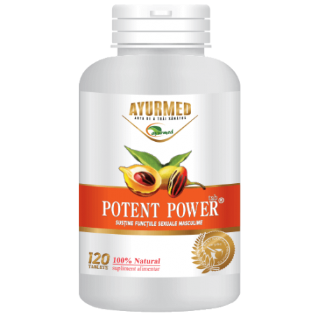 Potent power, tablete pentru potenta masculina - Ayurmed 60 tablete