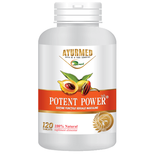 Potent Power, Tablete Pentru Potenta Masculina - Ayurmed 60 Tablete