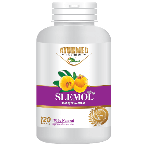 Slemol, tablete slabire naturala - ayurmed 50 tablete