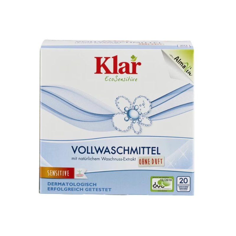 Detergent rufe cu nuci de sapun fara parfum, Eco-Bio, 1.11kg - Klar