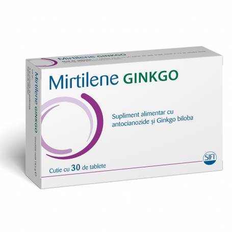 Mirtilene Ginkgo,30 tablete, Sifi