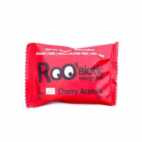 ROObiotic energy ball cirese si acerola eco-bio 22g - Roo Bar