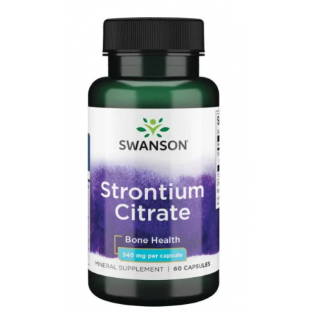 Strontium Citrate 340mg, 60 caps - SWANSON