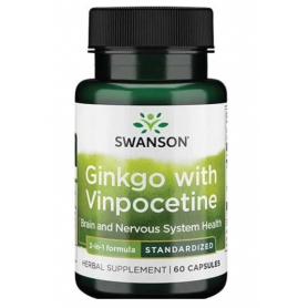 Ginkgo & Vinpocetina Extract, 60 cps - Swanson