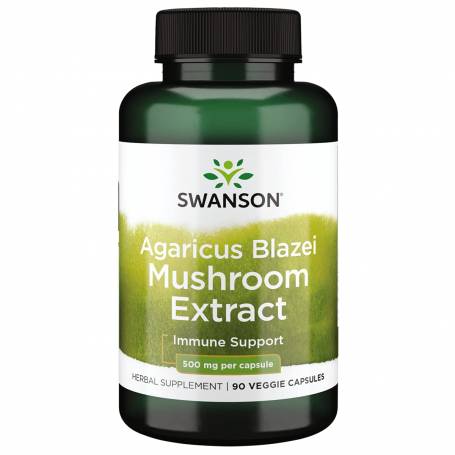 Agaricus Blazei Mushroom Extract (Ciupera lui Dumnezeu), 500 mg, 90 capsule, Swanson