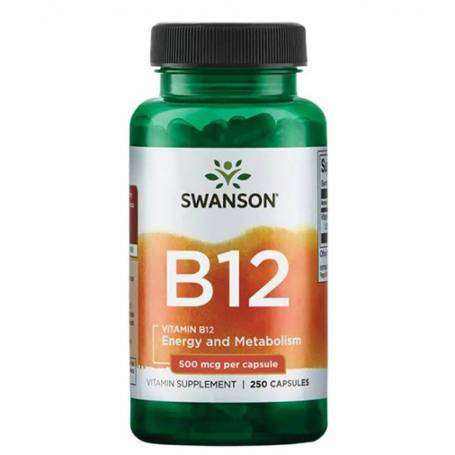 Ciancobalamina (Vitamina B12), 500 mcg, 250 capsule, Swanson