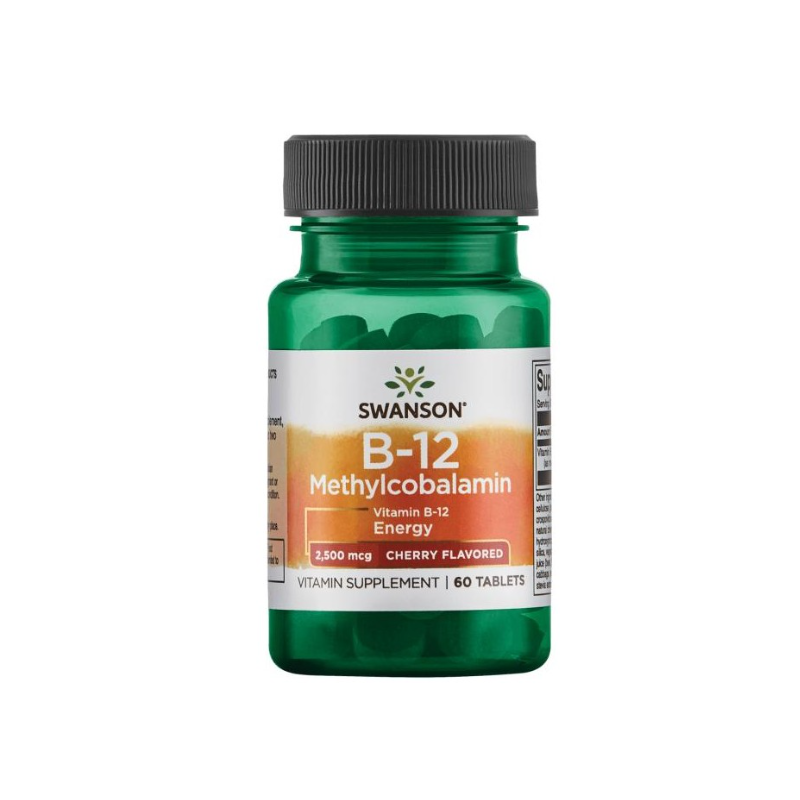 Vitamin B12 Methylcobalamin 2500 mcg, 60 tablete - Swanson