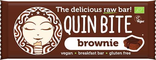 Baton brownie raw eco-bio 30g quin bite - quin bite