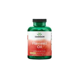 Flaxseed Oil Organic (Ulei din Seminte de in), 1000 mg, 100 capsule, Swanson