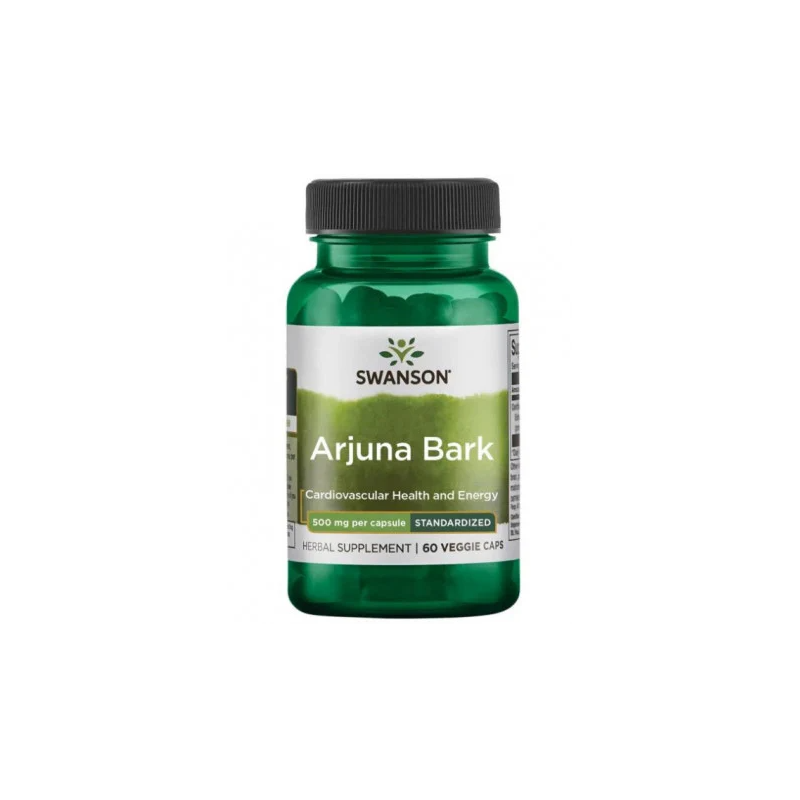 Arjuna Bark Extract Standardizat, 500mg, 60 cps - Swanson