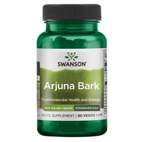 Arjuna Bark Extract Standardizat, 500mg, 60 cps - Swanson