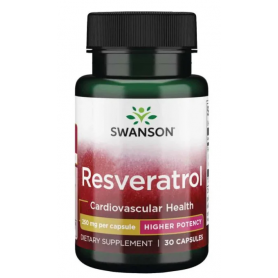 Resveratrol (Antioxidant) Higher Potency,  250 mg, 30 capsule - Swanson