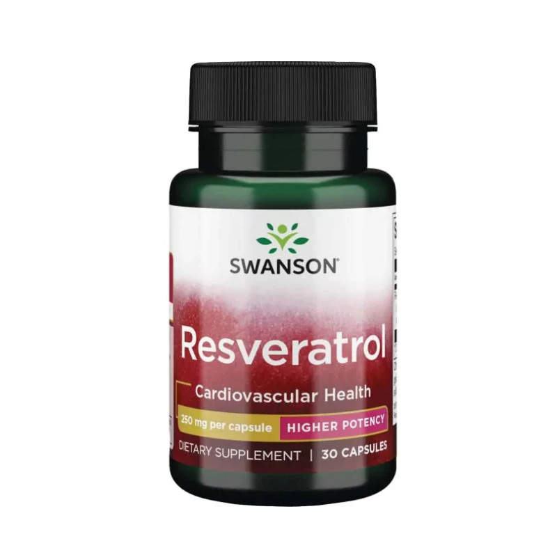 Resveratrol (Antioxidant) Higher Potency, 250 mg, 30 capsule -