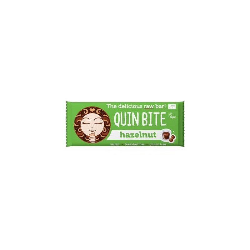 Baton cu alune de padure raw eco-bio 30g - Quin Bite