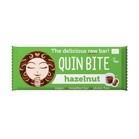 Baton cu alune de padure raw eco-bio 30g - Quin Bite