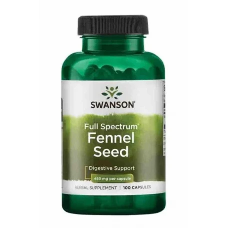 Full Spectrum Fennel Seed (Semințe de Fenicul) 480mg, 100 cps - Swanson