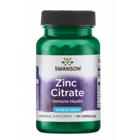 Zinc Citrate 30 mg, 60 capsule - Swanson