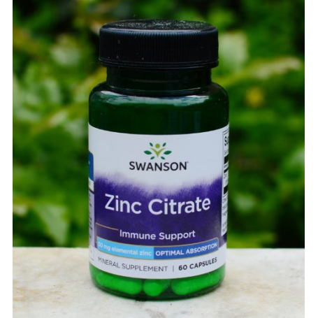 Zinc Citrate 50 mg, 60 capsule - Swanson