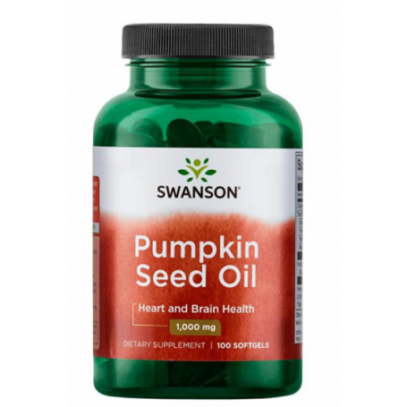 Pumpkin Seed Oil (Ulei Seminte Dovleac) 1000mg, 100 softgels - Swanson