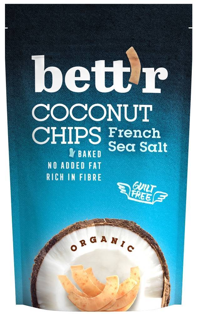 Chips de cocos cu sare eco-bio 70g - bettr