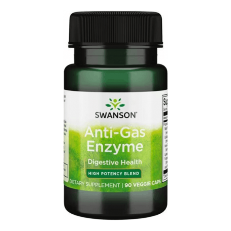 Anti-Gas Enzyme, Complex de Enzime pentru Sistemul Digestiv, 90 capsule, Swanson