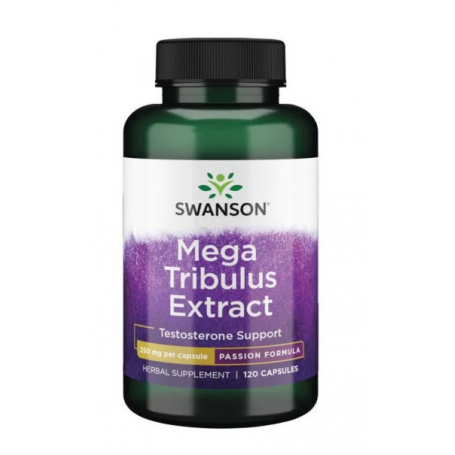 Mega Tribulus Extract Standardizat 250 mg (Coltul Babei), 60 Cps - Swanson