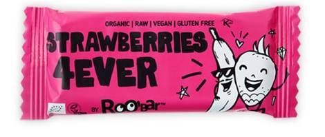 Baton strawberries 4ever raw eco-bio 30g - roo bar