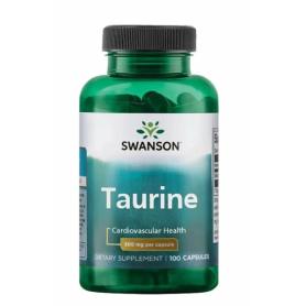 Taurine (Taurina) 500 mg, 100 cps - Swanson