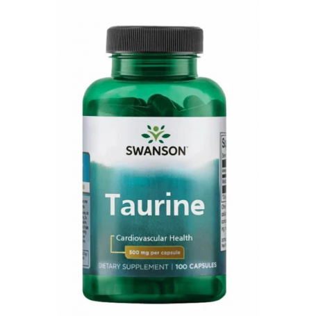Taurine (Taurina) 500 mg, 100 cps - Swanson