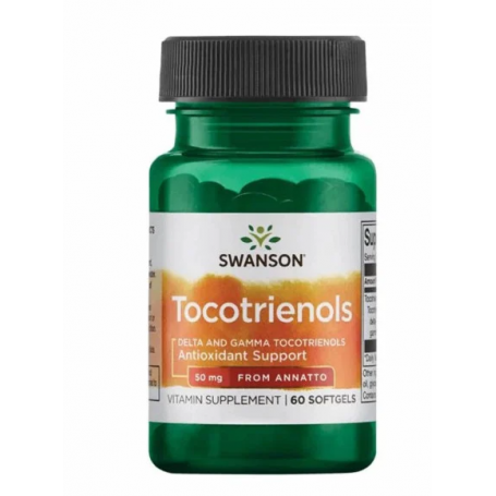 Tocotrienols din Annatto (suport antioxidant) 50 mg, 60 softgels - Swanson