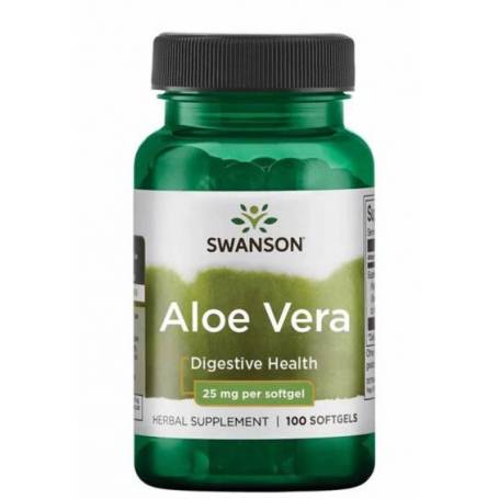 Aloe Vera Extract 200:1, 25 mg, 100 softgels - Swanson