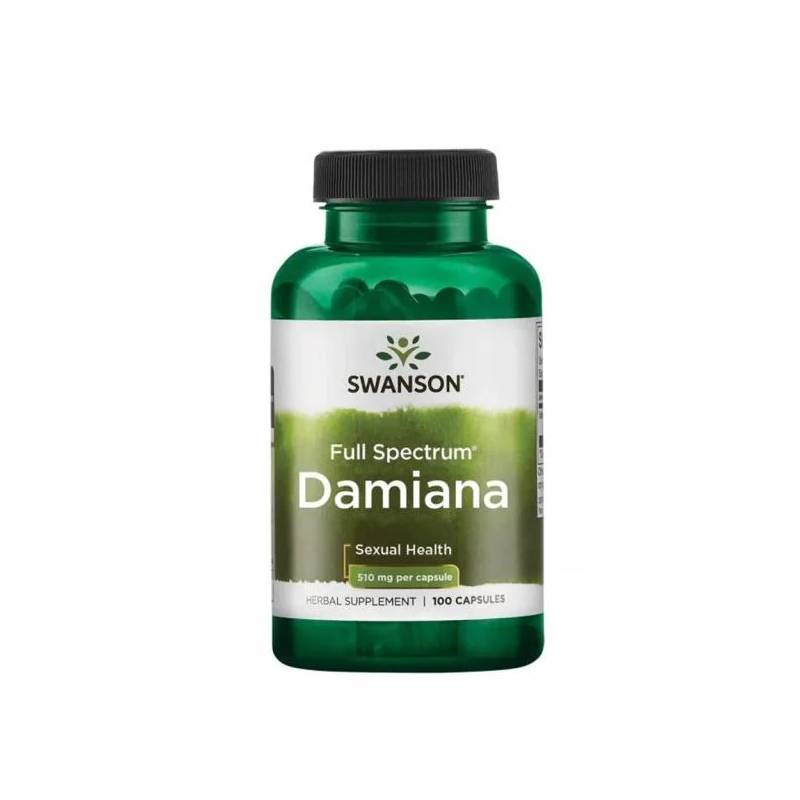 Damiana Leaves 510 mg, 100 Capsule - Swanson