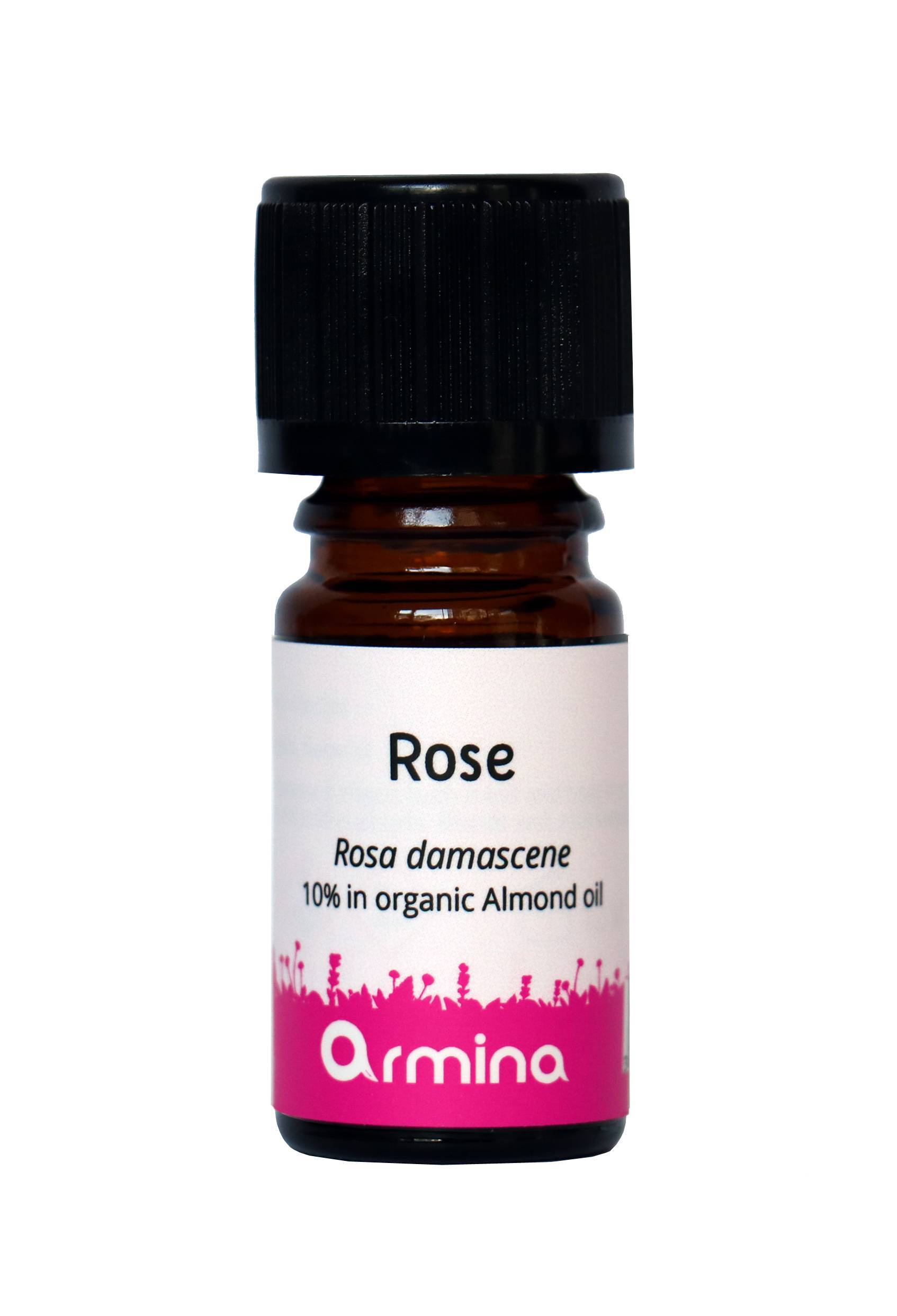 Ulei esential de trandafir (rosa damascena) in ulei de migdale eco-bio 5ml - armina