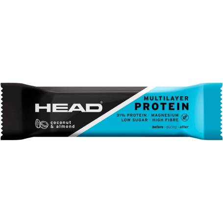 Baton proteic Fara Gluten cu nuca de cocos si migdale 55g - Head multilayer