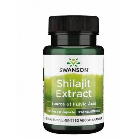 Shilajit Extract Standardizat 400 mg, 60 capsule - Swanson
