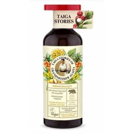 Balsam natural pentru intarirea radacinilor cu ulei de Mustar 500ml - Bunica Agafia