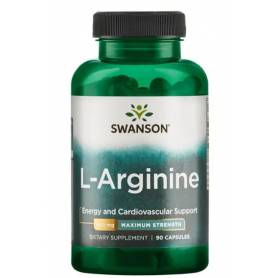L-Arginine Maximum Strenght 850 mg, 90 Capsule - Swanson