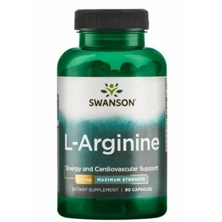 L-Arginine Maximum Strenght 850 mg, 90 Capsule - Swanson