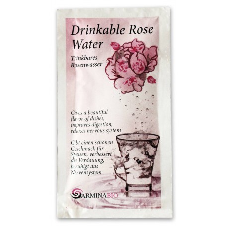 Apa de trandafir pentru baut in pliculete eco-bio 11ml - Armina