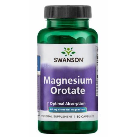 Magnesium Orotate din 654mg, 60 Capsule - Swanson