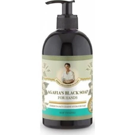 Sapun negru catifelant pentru maini, 500 ml, Bunica Agafia