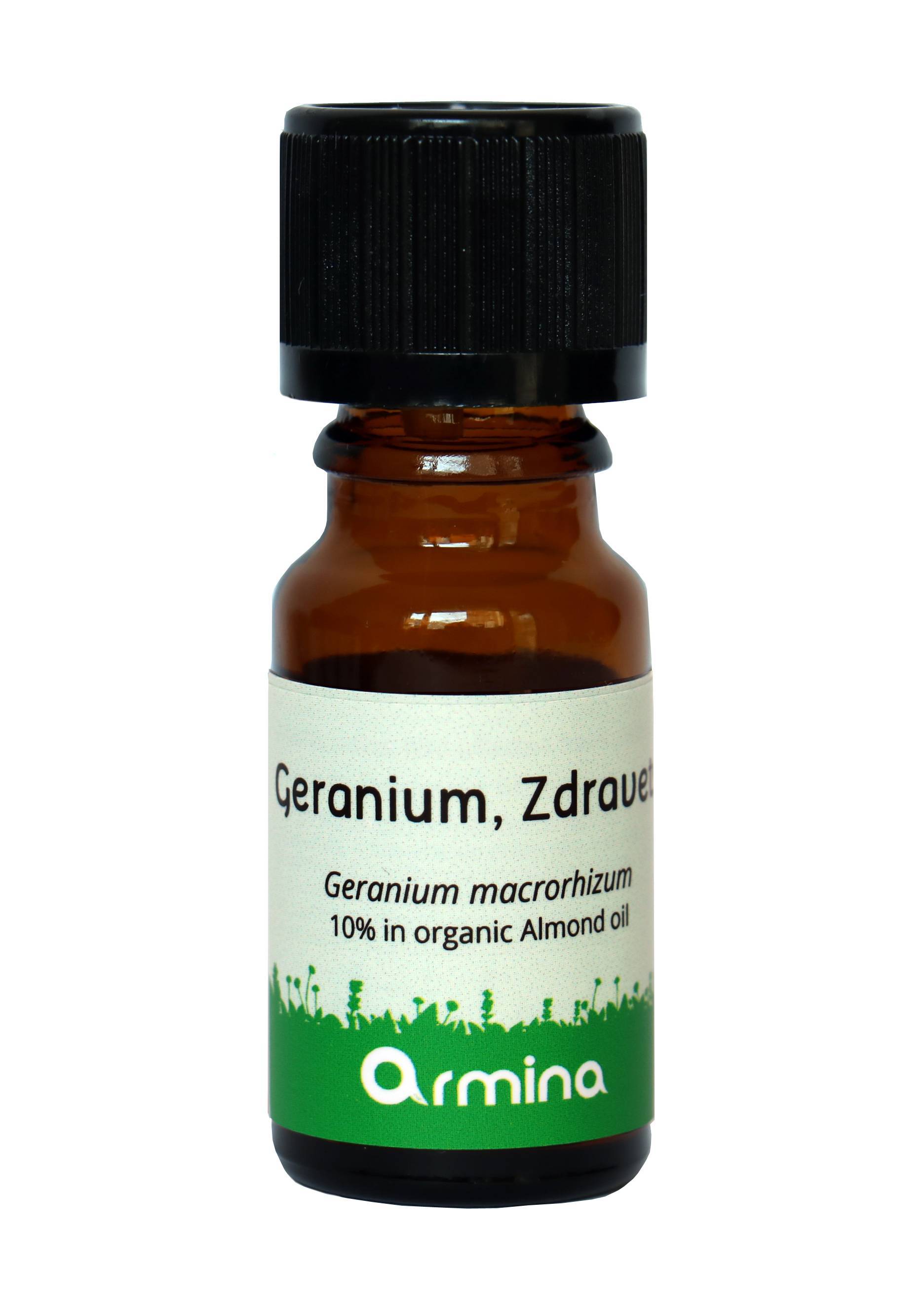 Ulei esential de geraniu (geranium macrorhizum) eco-bio 10ml - armina