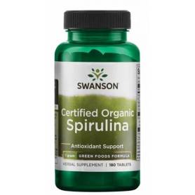 Spirulina Organica 500mg, 180 tablete - Swanson
