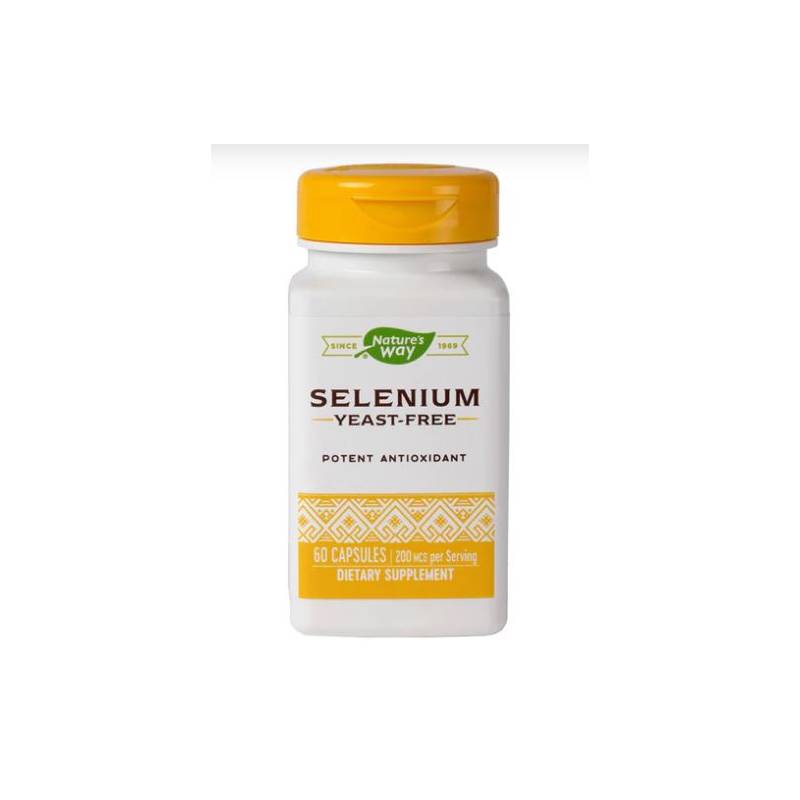 Selenium 200mcg 60 caps Natures Way - Secom